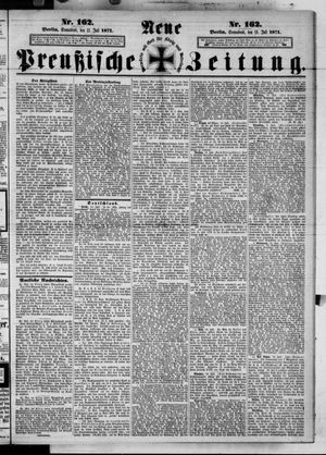 Neue preußische Zeitung vom 15.07.1871