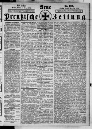 Neue preußische Zeitung vom 19.07.1871