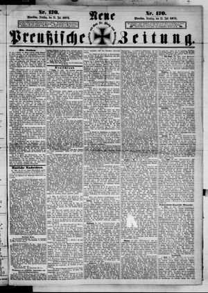 Neue preußische Zeitung vom 25.07.1871