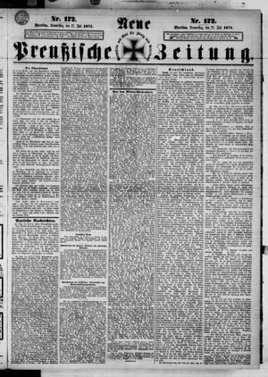 Neue preußische Zeitung vom 27.07.1871