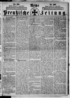 Neue preußische Zeitung on Aug 2, 1871