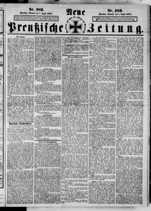 Neue preußische Zeitung vom 09.08.1871