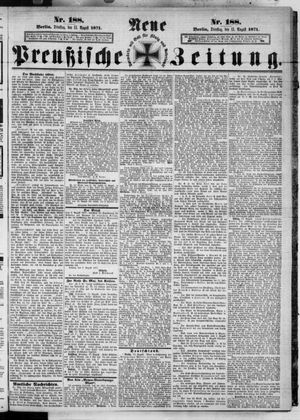 Neue preußische Zeitung on Aug 15, 1871