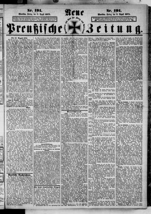 Neue preußische Zeitung vom 18.08.1871