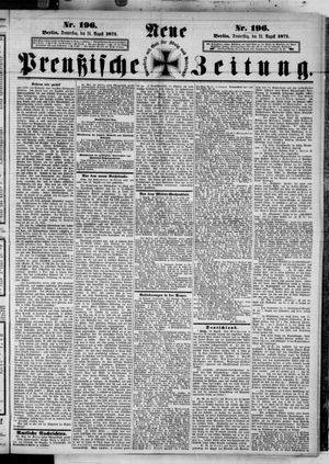 Neue preußische Zeitung vom 24.08.1871