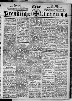 Neue preußische Zeitung vom 25.08.1871