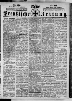 Neue preußische Zeitung vom 30.08.1871