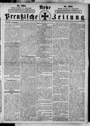 Neue preußische Zeitung vom 31.08.1871
