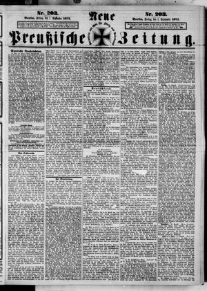 Neue preußische Zeitung vom 01.09.1871