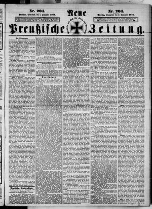 Neue preußische Zeitung vom 02.09.1871