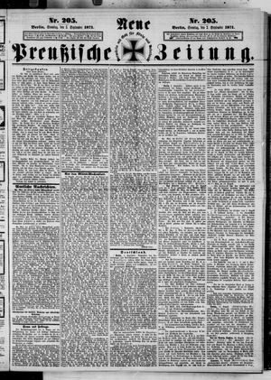 Neue preußische Zeitung on Sep 3, 1871