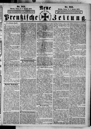 Neue preußische Zeitung vom 10.09.1871