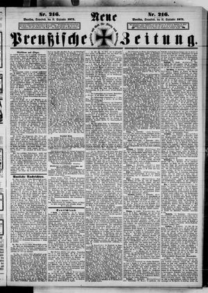Neue preußische Zeitung vom 16.09.1871