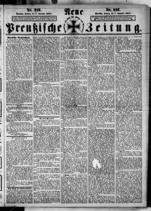Neue preußische Zeitung vom 17.09.1871