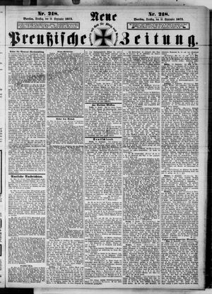 Neue preußische Zeitung vom 19.09.1871