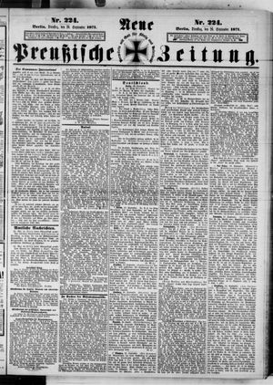 Neue preußische Zeitung vom 26.09.1871