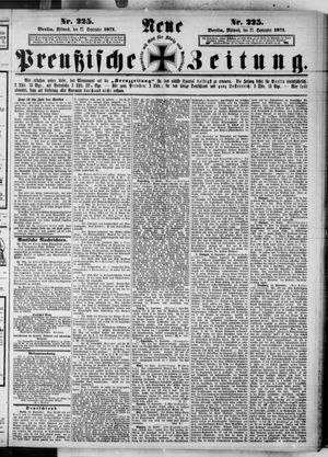 Neue preußische Zeitung vom 27.09.1871