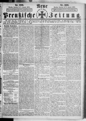 Neue preußische Zeitung vom 28.09.1871