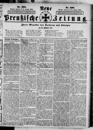 Neue preußische Zeitung vom 30.09.1871