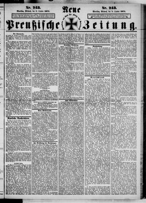 Neue preußische Zeitung vom 18.10.1871