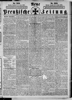 Neue preußische Zeitung vom 19.10.1871