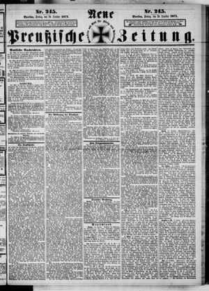 Neue preußische Zeitung vom 20.10.1871