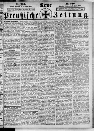 Neue preußische Zeitung vom 21.10.1871