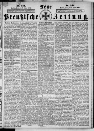 Neue preußische Zeitung vom 27.10.1871