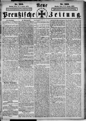Neue preußische Zeitung vom 10.11.1871