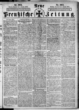 Neue preußische Zeitung vom 11.11.1871
