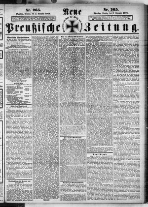Neue preußische Zeitung vom 12.11.1871