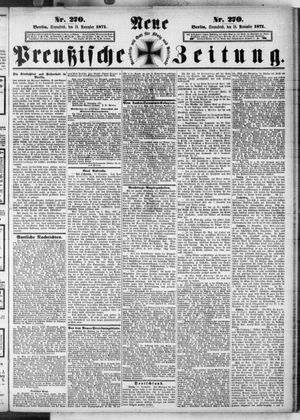 Neue preußische Zeitung vom 18.11.1871