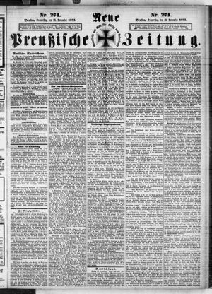 Neue preußische Zeitung vom 23.11.1871