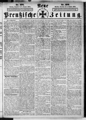 Neue preußische Zeitung vom 25.11.1871