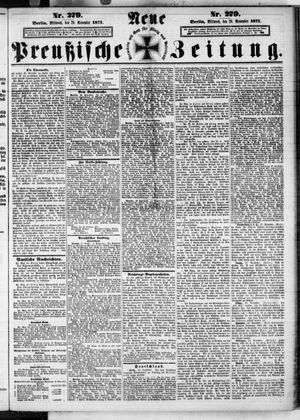 Neue preußische Zeitung vom 29.11.1871