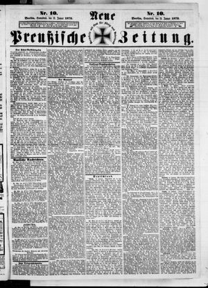 Neue preußische Zeitung vom 13.01.1872