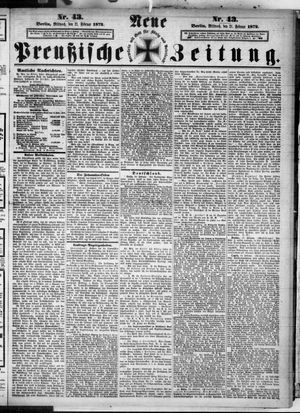 Neue preußische Zeitung vom 21.02.1872