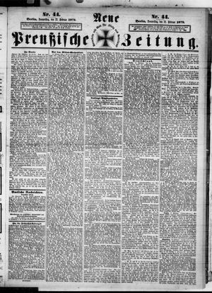 Neue preußische Zeitung vom 22.02.1872