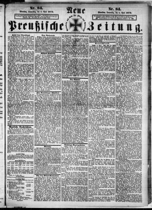 Neue preußische Zeitung vom 11.04.1872