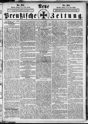 Neue preußische Zeitung vom 24.04.1872