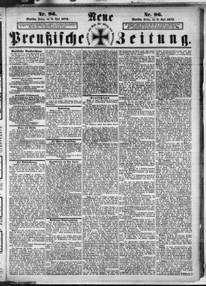 Neue preußische Zeitung vom 26.04.1872
