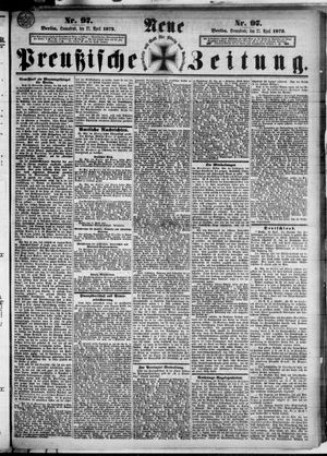 Neue preußische Zeitung vom 27.04.1872