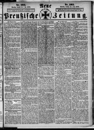 Neue preußische Zeitung on May 7, 1872