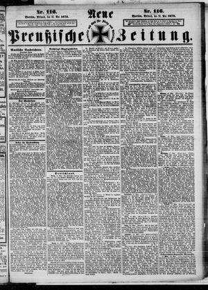 Neue preußische Zeitung vom 22.05.1872