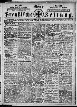 Neue preußische Zeitung vom 27.06.1872