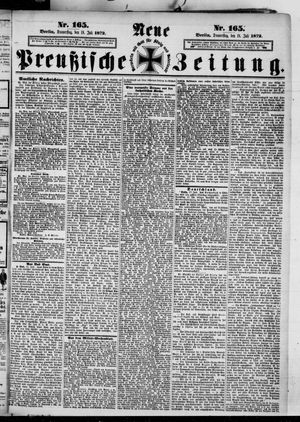 Neue preußische Zeitung vom 18.07.1872