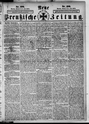 Neue preußische Zeitung vom 31.07.1872