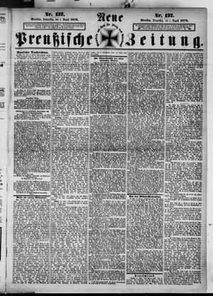 Neue preußische Zeitung vom 01.08.1872