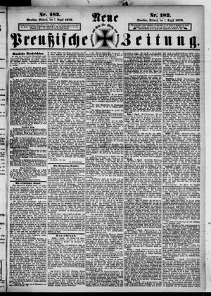 Neue preußische Zeitung on Aug 7, 1872