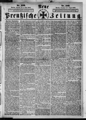 Neue preußische Zeitung vom 15.08.1872